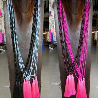 pyrus beads tassels necklaces mix color 80 pieces free shipping include